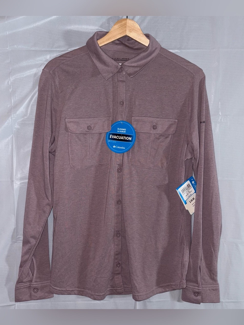 Columbia Women’s Arrowhead Trail Soft Omni-Wick Long Sleeve Shirt Large Knit